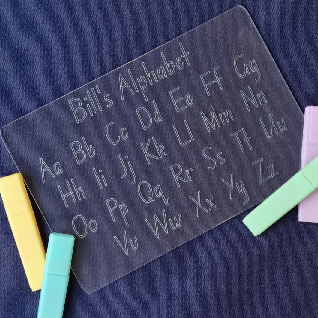 Personalised Alphabet Tracing Board